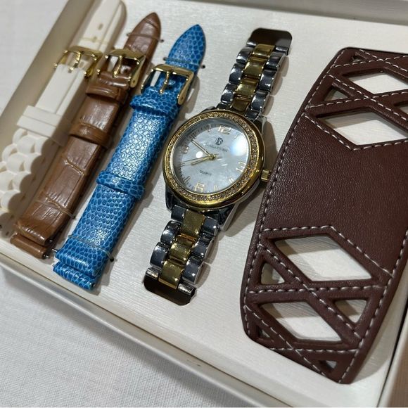 Danielle Swaebe Two Tone & Gold Watch set - Picture 11 of 12